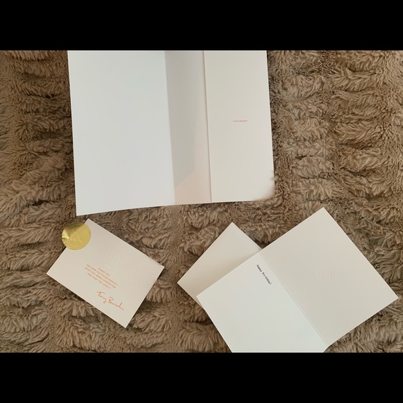 Tory Burch Receipt Holder and Gift Note - Picture 1 of 4